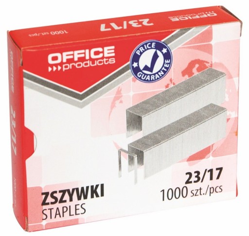 KANCELÁRSKE PRODUKTY 23/17 sponky 1000ks, pozink