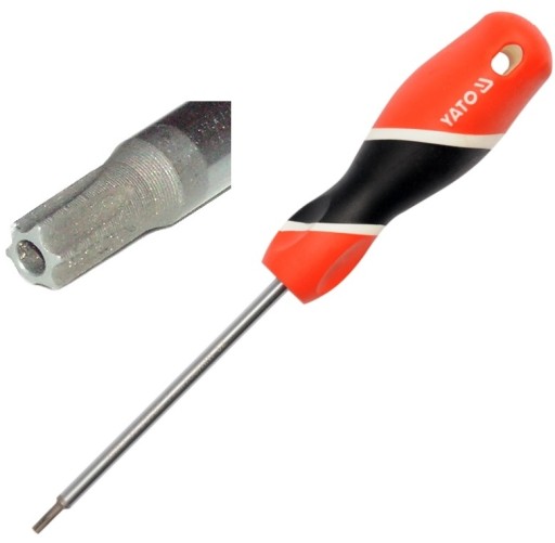 Skrutkovač TORX s otvorom T27 x 100 mm, oceľ S2 YATO