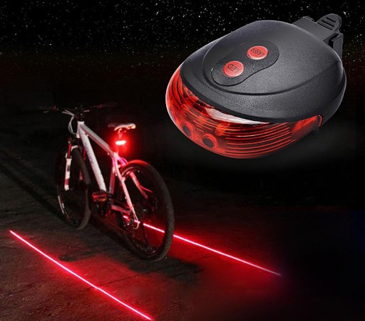 BIKE LAMPA LED LASEROVÁ ZADNÁ BICYKLE LAMP