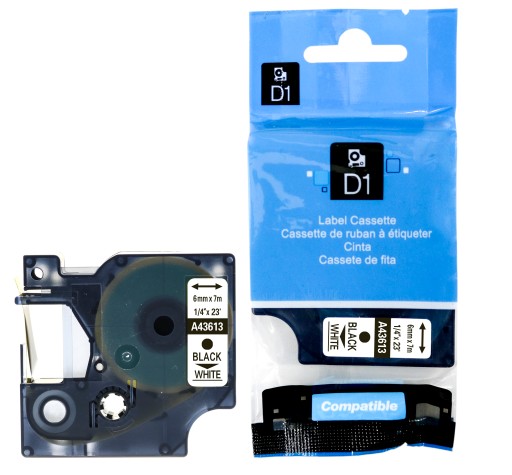 Páska pre 43613 DYMO D1 6mm x 7m biela S0720780