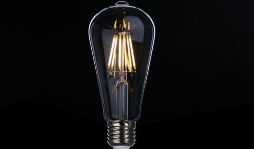 E27 ST64 LED žiarovka 8W = 75W vlákno Edison