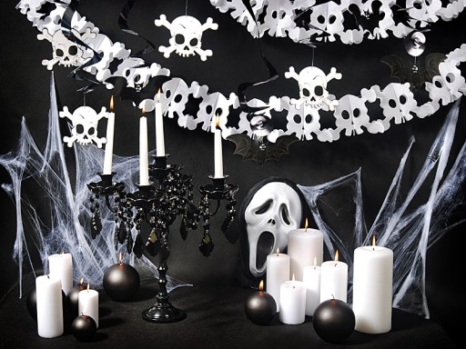 Veľká pavučina na Halloween + pavúk