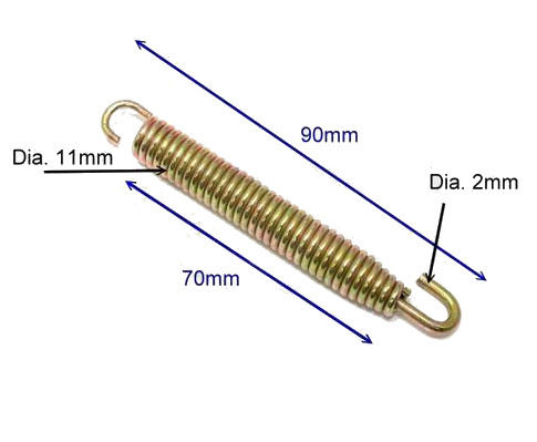Výfukové potrubie pružina difúzora výfuku 90mm