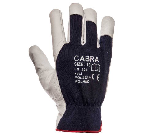 Rukavice CABRA zo zrnitej kože, veľkosť 8