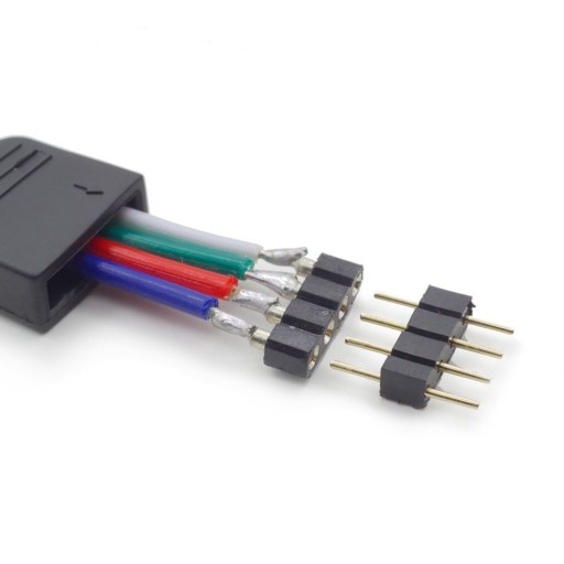 Konektor pre RGB LED pásik 10mm 4-PIN MALE konektor