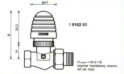 Ručný pohon HEAD MINI pre ventil M28x1,5 HERZ