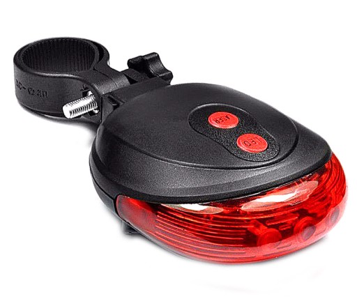 BIKE LAMPA LED LASEROVÁ ZADNÁ BICYKLE LAMP