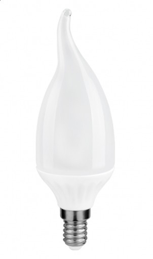 LED žiarovka plameňa F37 4W E14 3000K teplá