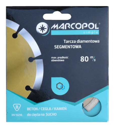 DIAMANTOVÝ DISK SEGMENTOVANÝ 125X22,23mm MARCOPOL