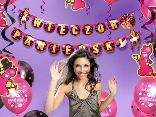 Banner s nápisom girlanda na HORNY PARTY 2m PROMO