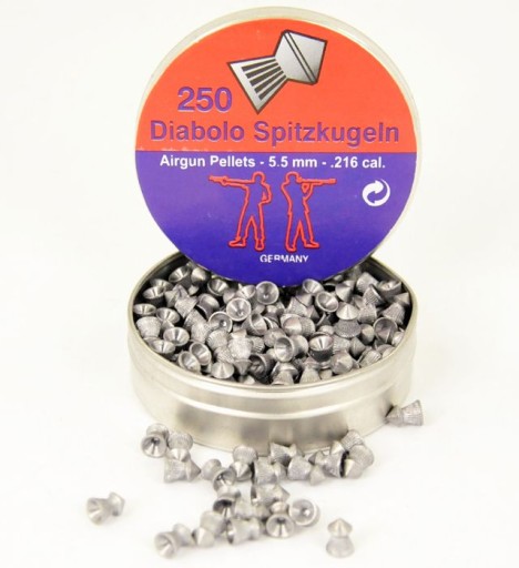 DIABOLO SPITZKUGELN pelety 5,5 mm 250 OSTRÉ PROSO