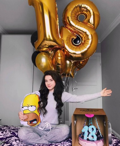 Číselné balóniky k 18. narodeninám Fólia k 18. narodeninám 1m