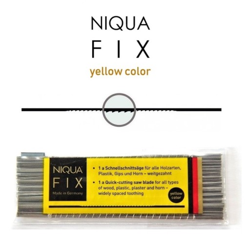 Pílové listy Niqua Fix Yellow N0, 130 mm