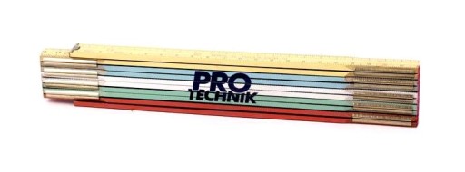 FAREBNÝ DREVENÝ METER 2 metre PRO-TECHNIK