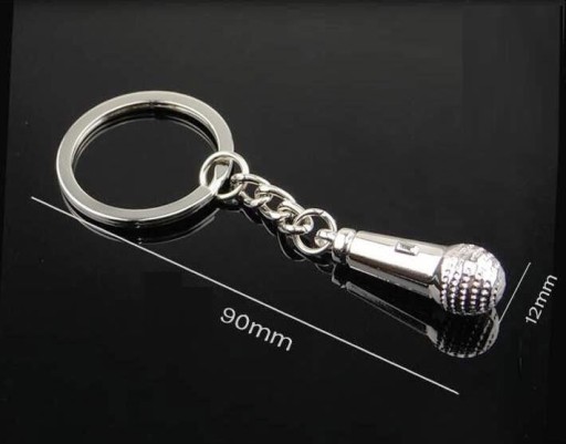 MUSIC KEYRING - MICROPHONE - vokál KEYRING spev