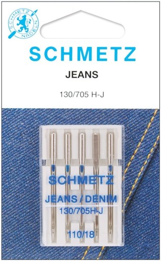 SCHMETZ JEANS POLPLOCHÉ STROJOVÉ IHLY č.90