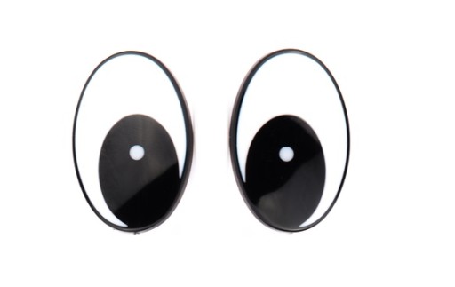 1 pár očí maskota zo sieťoviny 30 x 20 mm kreslený P/L