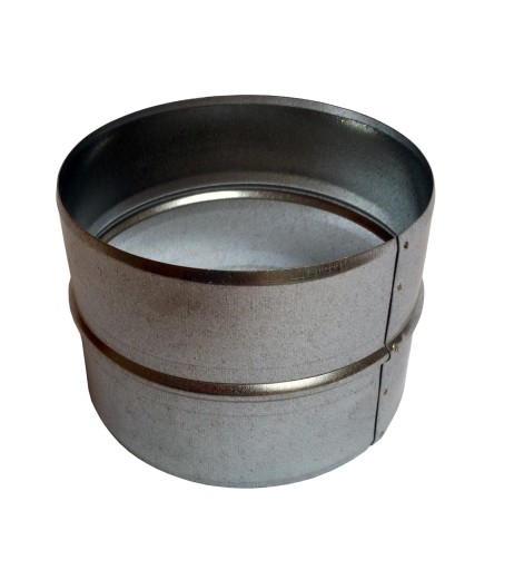 Vnútorná spojka 105 mm na odsávanie, spiro rúrka, PUR hadica, pozinkovaný ventilátor