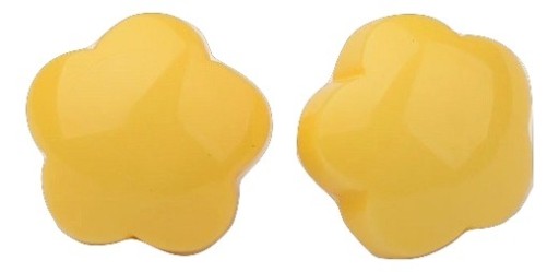 2 ks gombíky na nohe, kvety 11 mm, žlté