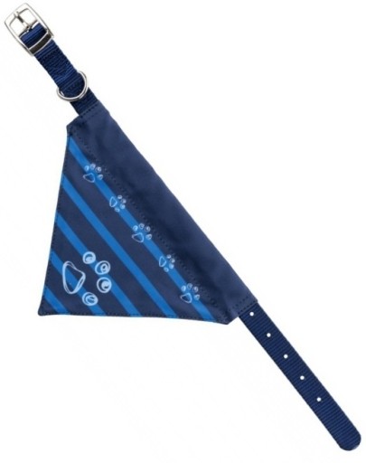 Nylonový golier so šatkou, M: 37–47 cm/20 mm, indigo