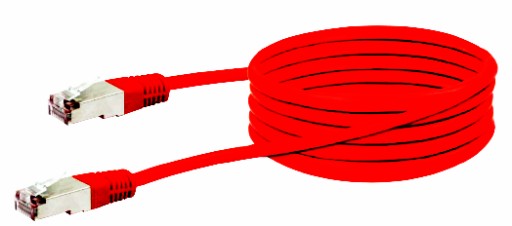 RJ45 CAT5E POČÍTAČOVÝ SIEŤOVÝ KÁBEL 10M ČERVENÝ