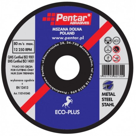 KOVOVÉ REZNÉ KOTOUČE 125x1,6x22 PENTAR ECO PLUS