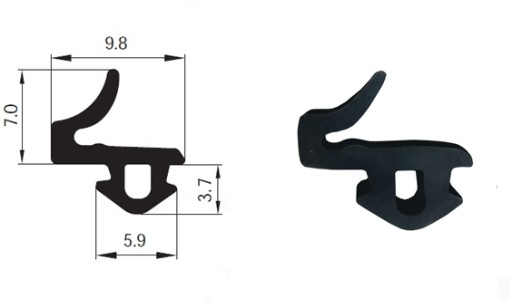 Tesnenia: PVC okenné tesnenie S-835X