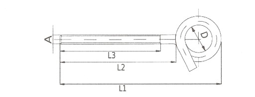 HÁK NA HIPÁDAČKU M12x300