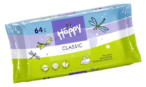 Bella Baby Happy obrúsky s vitamínom E 64 ks
