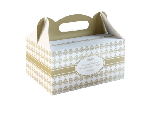 Cake Box Zlaté svadobné tortové boxy
