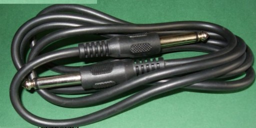 Kábel VEĽKÝ Jack 6,3 zástrčka - 6,3 MONO zástrčka 3m (0444)