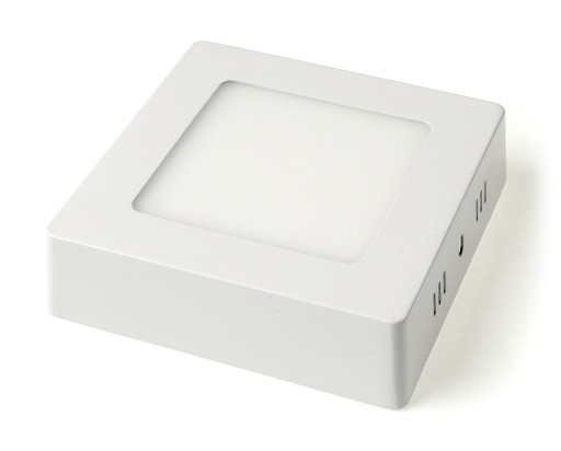 POVRCHOVÁ MONTÁŽ Štvorcový LED PANEL 6W STUDENÁ BIELA 6000K