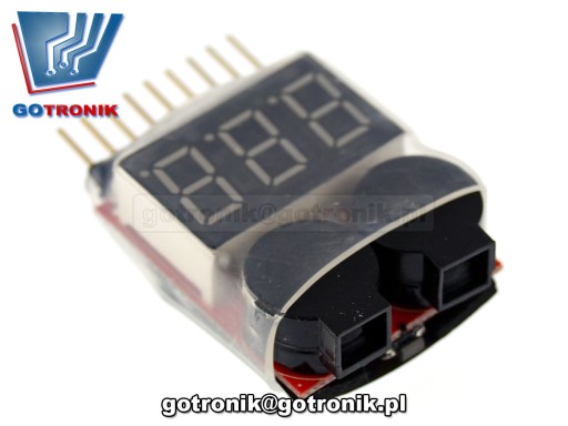 Tester pre 1-8S Lipo Li-on__BTE-200 články