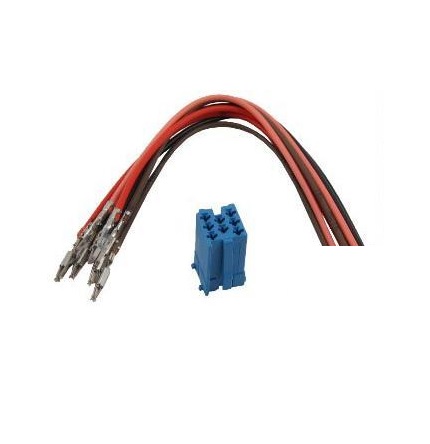 MINI ISO (modrá) + TERMINALE inštalačná sada pre autorádio