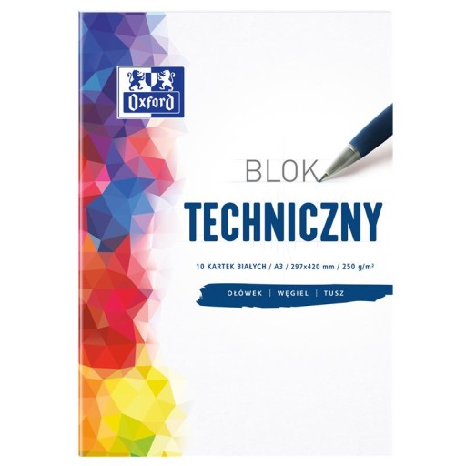 TECHNICKÝ BLOK OXFORD A3/10K BIELY