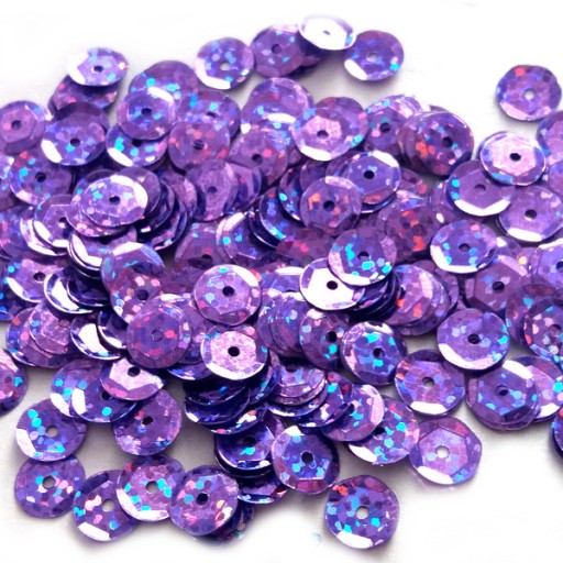 SEQUINS prstene lomené 8mm 5g LASEROVÉ HEATHER