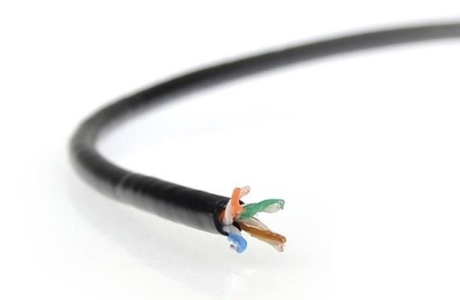 KÁBEL TWISTED PAIR UTP CAT.5e CU PE KÁBEL POTAHOVANÝ GÉLOM - 1m