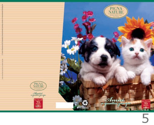 NOTEBOOK A5 42K KR PIGNA NATURE AMICI EKO 0224821Q