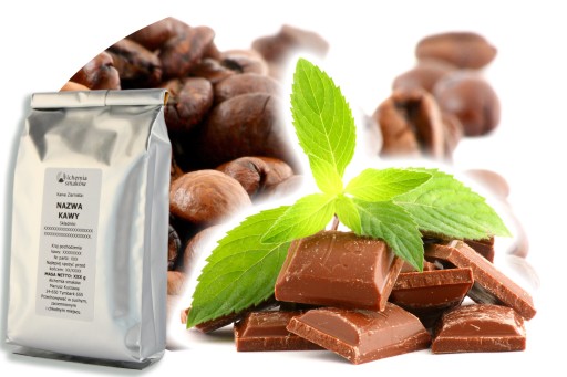 100% káva ROBUSTA s príchuťou MÄTY A ČOKOLÁDY (100g)