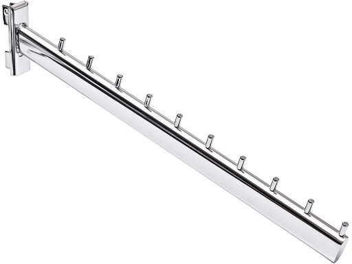 UHLOVÝ VEŠIAK PRIAMO NA LIŠTU 40cm CHROM a1