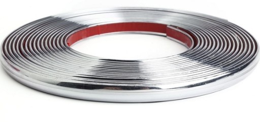 CHROMOVANÝ DEKORATÍVNY PÁS CHROMOVANÝ PÁS 10mm METROV