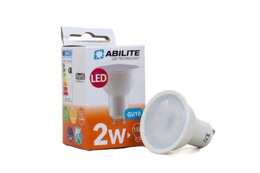 SMD LED GU10 TEPLÁ LED ŽIAROVKA HALOGÉNOVÁ 230V 2W