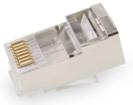 Zástrčky Konektory Koncovky RJ45 6E RJ Tienené 10 ks.