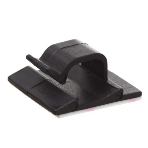 Montážne podstavce držiaky káblov 26x12mm Čierna