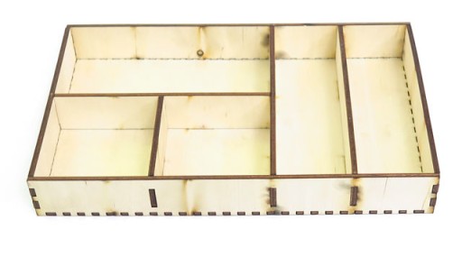 KRABIČKA s 5 PRIESTORMI ORGANIZÁTOR DECOUPAGE KZ39