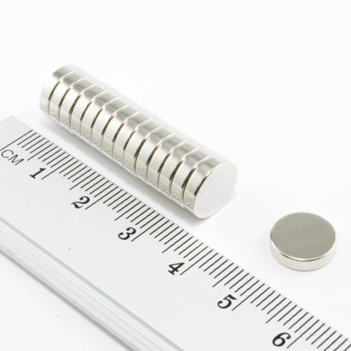 VALEC NEODYMOVÝ MAGNET 10x2,5 N38 SADA 10 KS