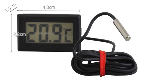 ELEKTRONICKÝ TEPLOMER SO SONDOU PRE AKVÁRIOVÉ PECE LCD SNÍMAČ