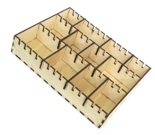 DECOUPAGE ORGANIZÉR BOX S 3 PRIHRADKAMI RZ35
