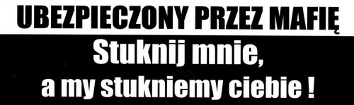 NÁLEPKA POistená MAFIOU TAP ME!!!