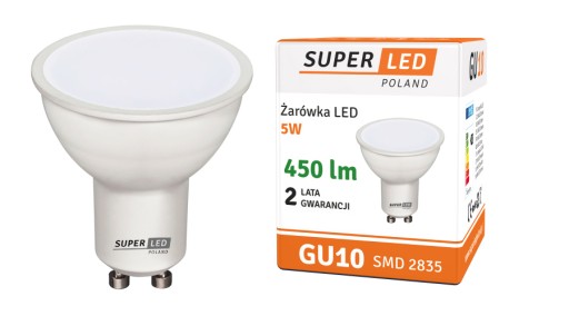 3x Sada GU10 LED žiaroviek 5W 450lm teplá biela